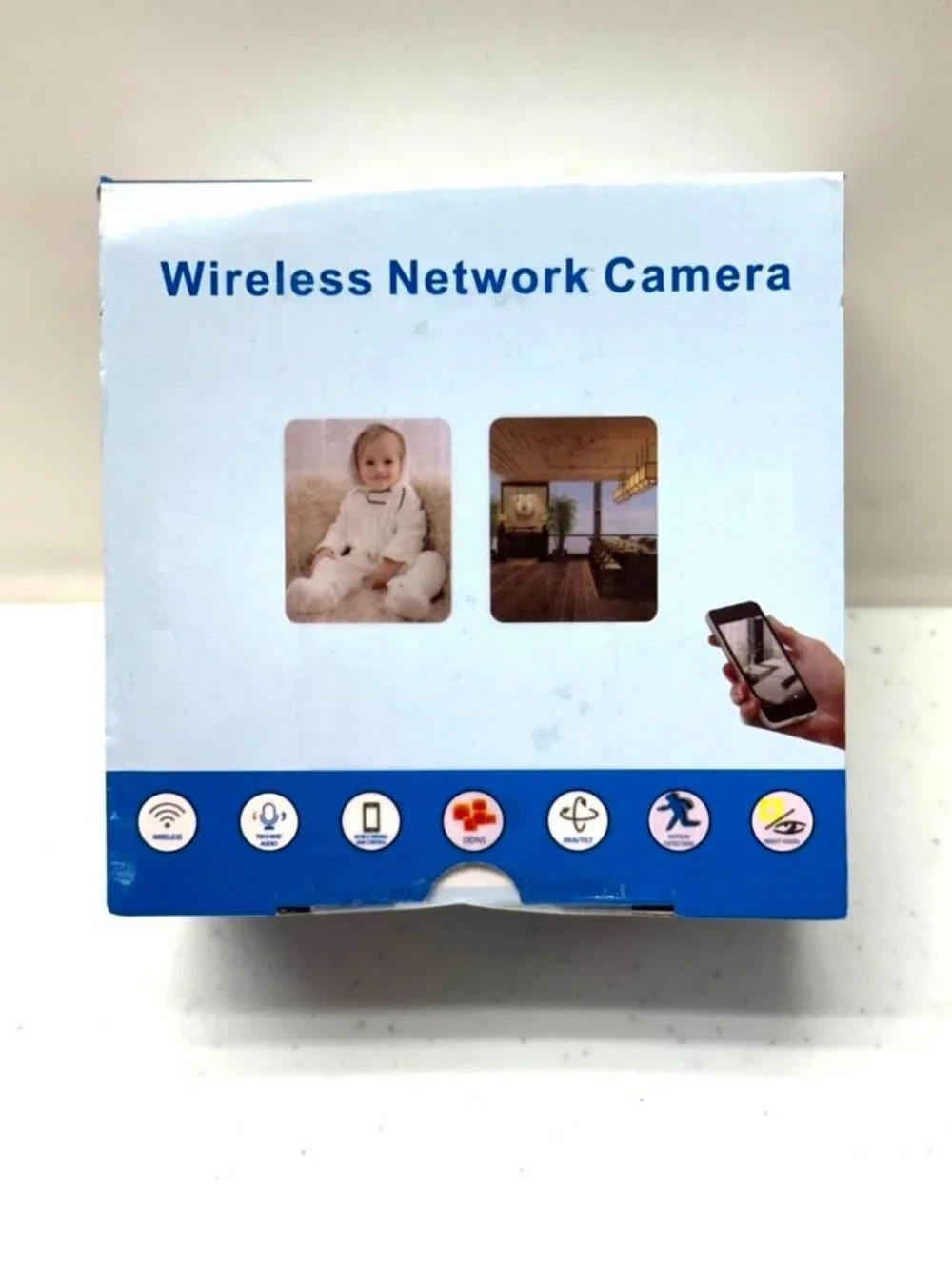 Wireless 360 Smart Surveillance Camera/2-Way Audio/Motion Detection/Night Vision
